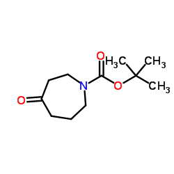4-氧代氮杂环庚烷-1-羧酸叔丁酯结构式