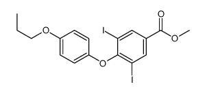 methyl 3,5-diiodo-4-(4-propoxyphenoxy)benzoate结构式