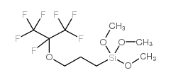 3-(heptafluoroisopropoxy)propyltrimethoxysilane Structure