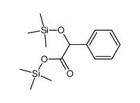 α-(Trimethylsilyloxy)phenylacetic acid trimethylsilyl ester Structure