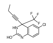 4-but-1-ynyl-6-chloro-4-(trifluoromethyl)-1,3-dihydroquinazolin-2-one结构式