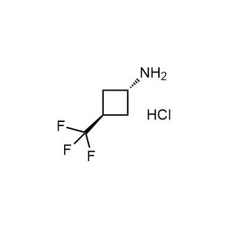 (1R,3r)-3-(三氟甲基)环丁烷-1-胺盐酸盐结构式