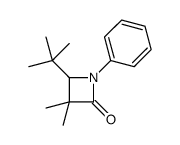 4-tert-butyl-3,3-dimethyl-1-phenylazetidin-2-one结构式