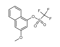 3-methoxynaphthalen-1-yl trifluoromethanesulfonate结构式