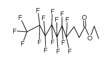 4,4,5,5,6,6,7,7,8,8,9,9,10,10,10-Pentadecafluor-decansaeure-(1)-ethylester结构式