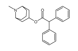 Diphenylacetic acid 9-methyl-9-azabicyclo[3.3.1]nonan-3β-yl ester结构式