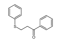1-phenyl-3-phenylsulfanylpropan-1-one结构式