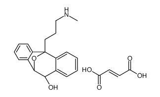 5,10-Epoxy-5H-dibenzo(a,d)cyclohepten-11-ol,10,11-dihydro-5-(3-(methylamino)propyl),(5alpha,10alpha,11beta)-,(Z)-2-butenedioate (1:1) (salt) Structure