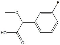 (3-Fluorophenyl)(methoxy)acetic acid Structure