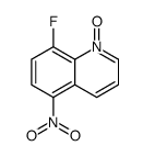 8-fluoro-5-nitro-1-oxidoquinolin-1-ium Structure