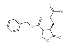 (S)-(+)-3-(苄氧羰基)-5-氧代-4-唑烷丙酸结构式
