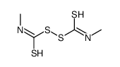 N,N'-dimethylthioperoxydicarbamic acid Structure