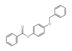 Phenol,4-(phenylmethoxy)-, 1-benzoate Structure