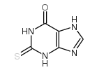 2-硫代黄嘌呤结构式