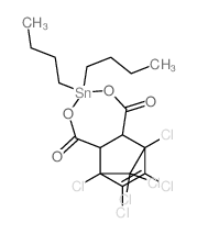 6,9-Methano-2,4,3-benzodioxastannepin-1,5-dione,3,3-dibutyl-6,7,8,9,10,10-hexachloro-5a,6,9,9a-tetrahydro-结构式