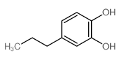 1,2-Benzenediol,4-propyl- Structure