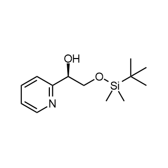 (R)-2-((叔丁基二甲基硅烷基)氧基)-1-(吡啶-2-基)乙烷-1-醇结构式