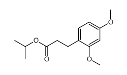 3-(2,4-dimethoxyphenyl)propanoi acid isopropyl ester结构式