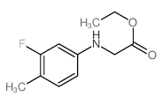 Glycine,N-(3-fluoro-p-tolyl)-, ethyl ester (8CI) structure