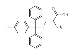 L-Cysteine,S-[(4-chlorophenyl)diphenylmethyl]-结构式