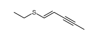 1-ethylsulfanyl-pent-1-en-3-yne Structure