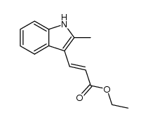3-(2-methyl-indol-3-yl)-acrylic acid ethyl ester Structure