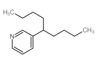 Pyridine,3-(1-butylpentyl)- Structure