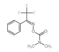Ethanone,2,2,2-trifluoro-1-phenyl-, O-[(dimethylamino)carbonyl]oxime (9CI) structure
