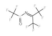 Methanesulfinamide,1,1,1-trifluoro-N-[2,2,2-trifluoro-1-(trifluoromethyl)ethylidene]-结构式