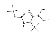 (S)-tert-butyl (1-(diethylamino)-3,3-dimethyl-1-oxobutan-2-yl)carbamate Structure