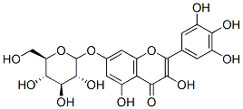 7-[(β-D-Glucopyranosyl)oxy]-3,3',4',5,5'-pentahydroxyflavone Structure