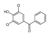 3,5-dichloro-4-hydroxybenzophenone structure