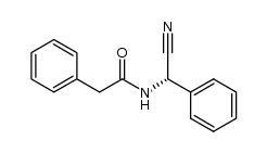 (S)-N-(phenylacetyl)-α-phenylglycinonitrile Structure