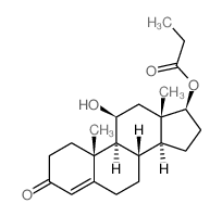 [(8S,9S,10R,11S,13S,14S,17S)-11-hydroxy-10,13-dimethyl-3-oxo-1,2,6,7,8,9,11,12,14,15,16,17-dodecahydrocyclopenta[a]phenanthren-17-yl] propanoate Structure