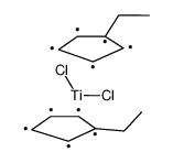 二氯化双(乙基环戊二烯基)钛(IV)结构式