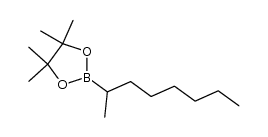 2-(octan-2-yl)-4,4,5,5-tetramethyl-1,3,2-dioxaborolane结构式