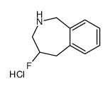 4-FLUORO-2,3,4,5-TETRAHYDRO-1H-2-BENZAZEPINE HCL Structure