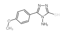 4-AMINO-5-(4-METHOXY-PHENYL)-4H-[1,2,4]TRIAZOLE-3-THIOL Structure