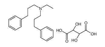 (2R,3R)-2,3-dihydroxybutanedioic acid,N-ethyl-3-phenyl-N-(3-phenylpropyl)propan-1-amine Structure