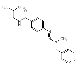 N-(2-methylpropyl)-4-(methyl-(pyridin-4-ylmethyl)amino)diazenyl-benzamide Structure