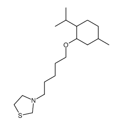 3-(5-p-menthan-3-yloxy-pentyl)-thiazolidine结构式