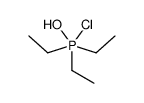 chloro-triethyl-hydroxy-λ5-phosphane结构式