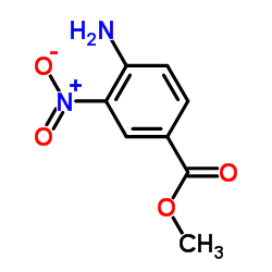 4-氨基-3-硝基苯甲酸甲酯结构式