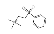 N,N,N-trimethyl-2-(phenylsulfonyl)ethan-1-aminium Structure
