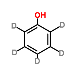 苯酚-2,3,4,5,6-d5结构式