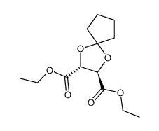 2,3-diethyl(2R,3R)-1,4-dioxaspiro[4.4]nonane-2,3-dicarboxylate Structure