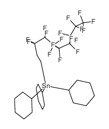 (1H,1H,2H,2H-heptadecafluorodecyl)tricyclohexyltin Structure