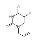 2,4(1H,3H)-Pyrimidinedione, 5-fluoro-1-(2-propen-1-yl)- structure