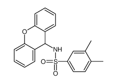 3,4-dimethyl-N-(9H-xanthen-9-yl)benzenesulfonamide Structure