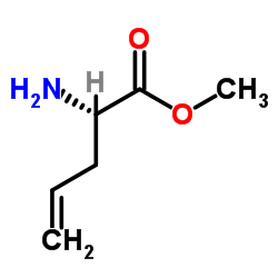 (S)-2-Amino-pent-4-enoic acid methyl ester结构式